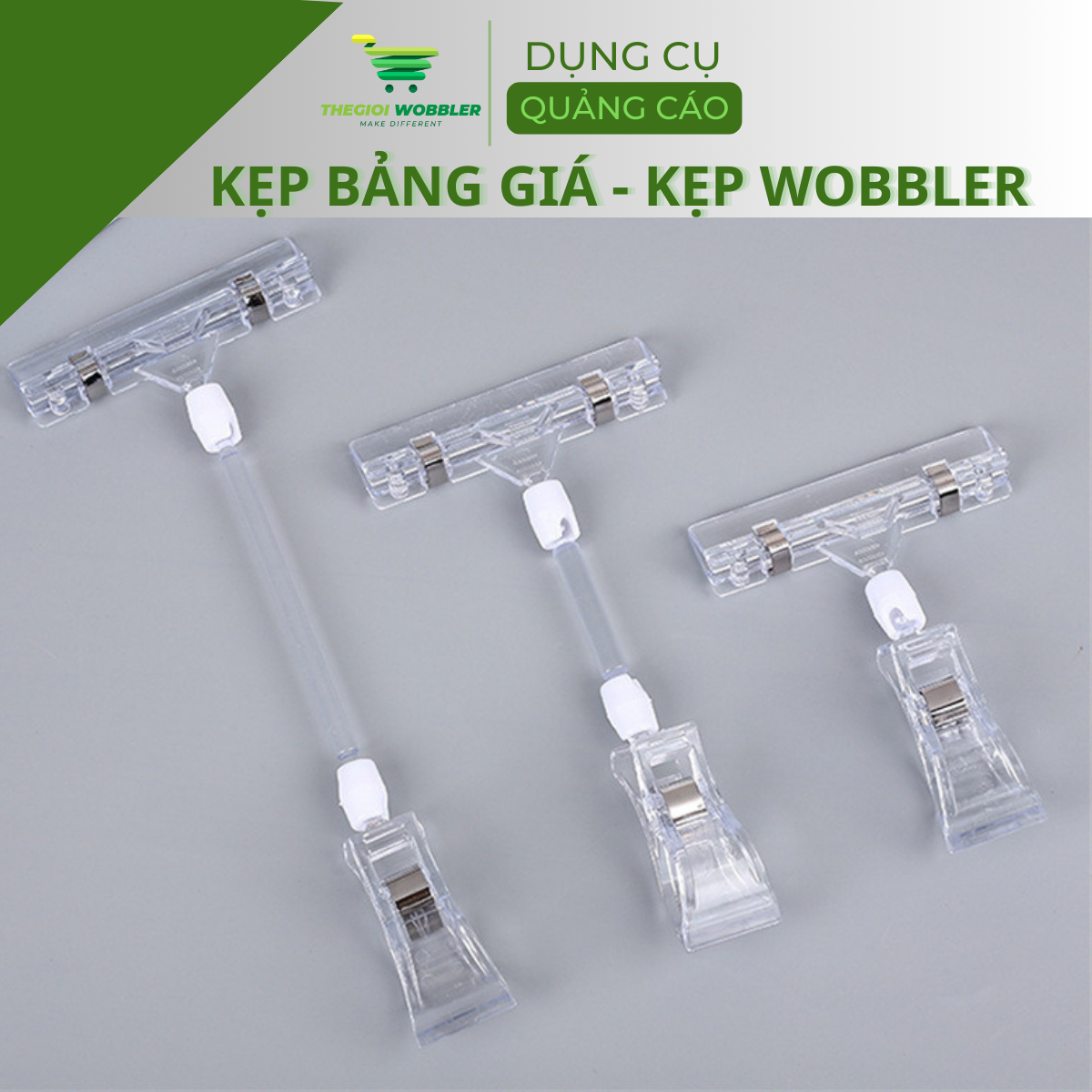 Kẹp bảng giá sale, kẹp wobbler, kẹp thẻ giá siêu thị thegioi wobbler xoay 360 độ (10)