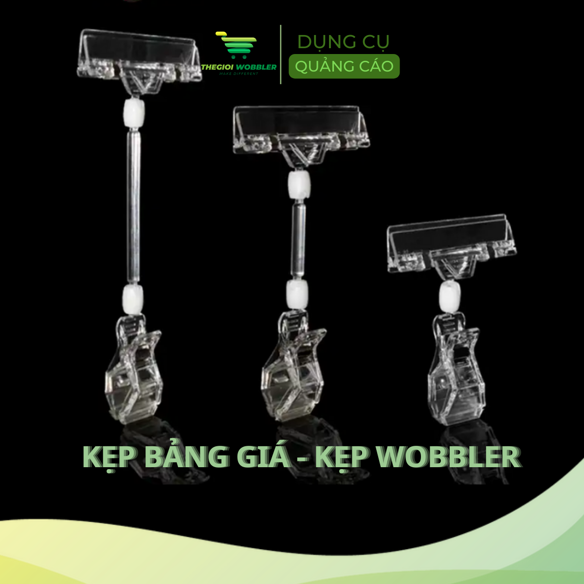 Kẹp bảng giá sale, kẹp wobbler, kẹp thẻ giá siêu thị thegioi wobbler xoay 360 độ (3)